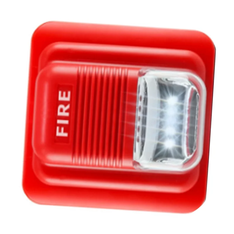 AA01-Fire Safety Horn With Light And Sound: 24V High-Decibel Outdoor Alarm For Emergency Response