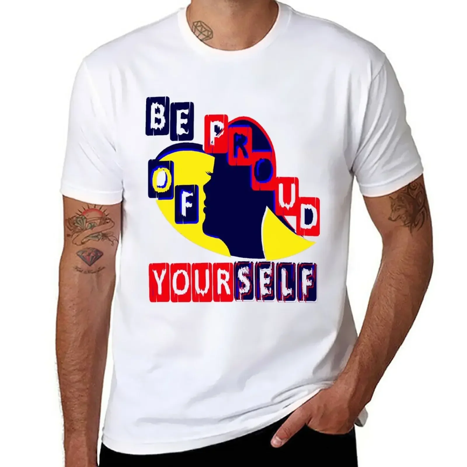 Be Proud of Yourself Reminder T-Shirt anime clothes cute tops man clothes Anime t-shirt mens graphic t-shirts funny