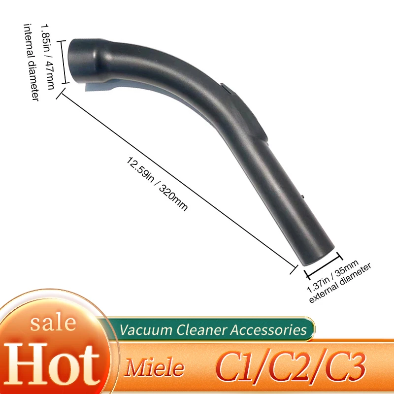 35mm Griff rohr für miele sgee1 Staubsauger griff Ersatz Staubsauger griff rohr mit Verriegelung funktion