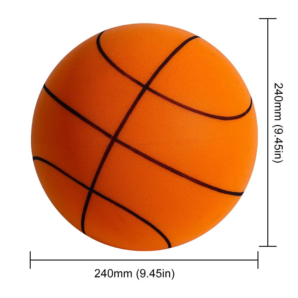 Bouncing Mute Silent Basketball para crianças, Espuma de bola interior squeezable, Silent Football Basketball