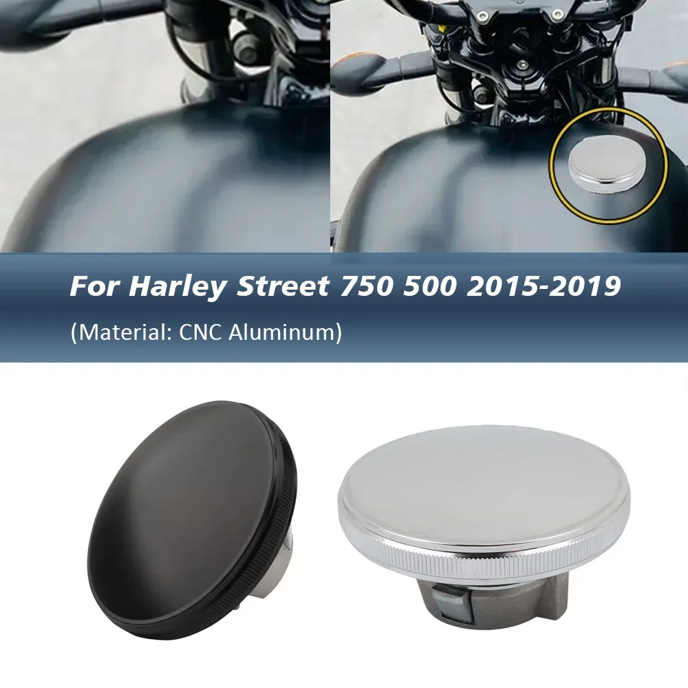 Motorcycle Aluminum Gas Cap Fuel Tank Cover For Harley Street 750 500 XG500 XG750 2015 2016 2017 2018 2019 2020