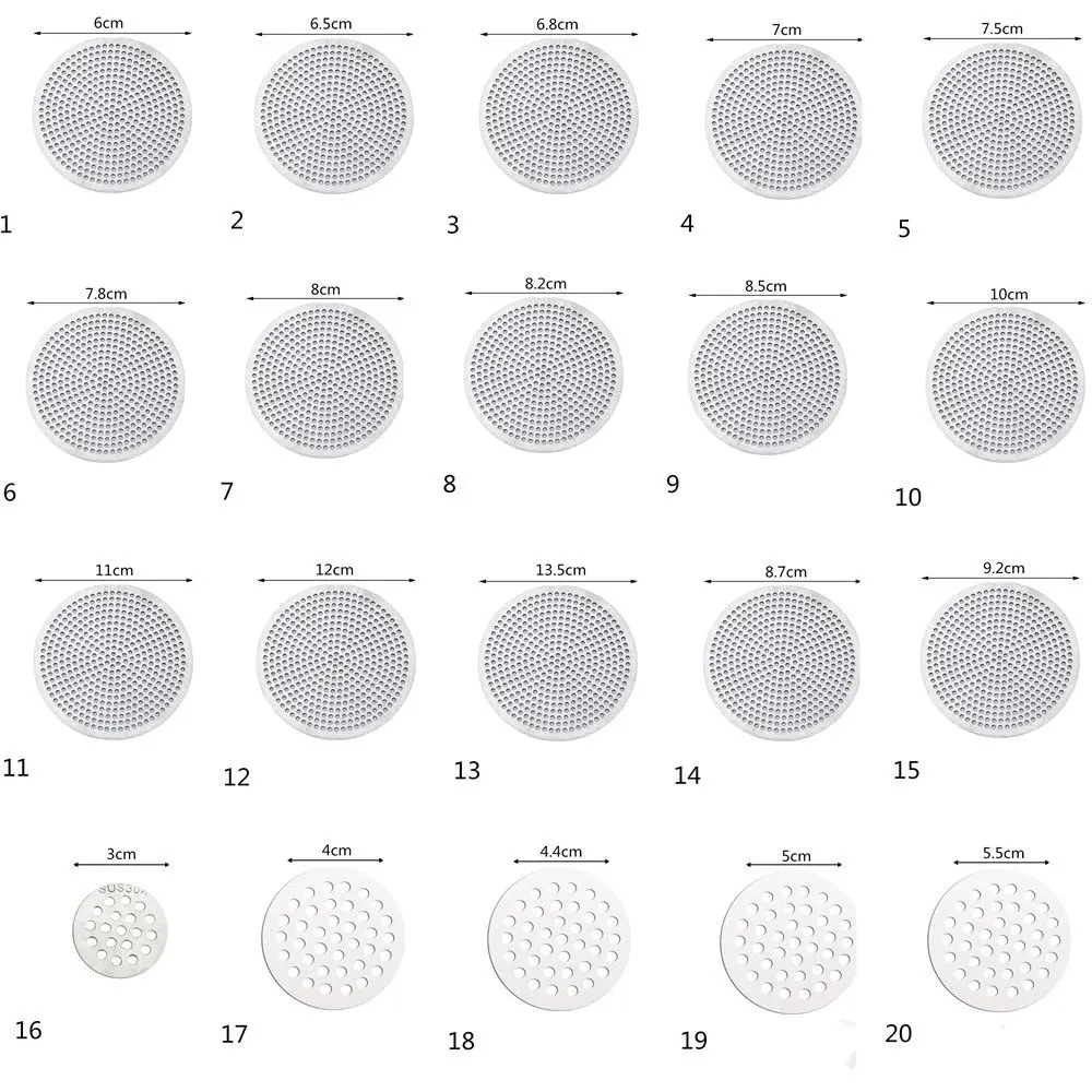 304 stainless steel Drains Cover hair filter mesh floor drain net sewer isolation net kitchen bathroom balcony Sink Strainer