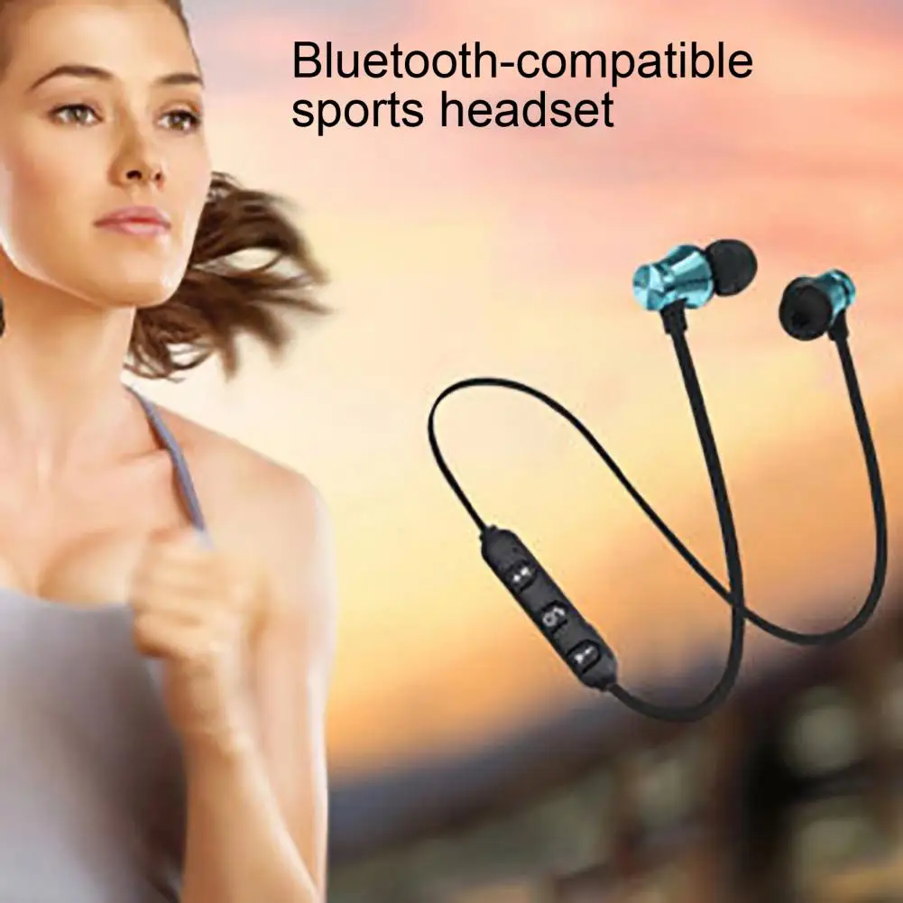 XT11 Neckband Earphone In-ear Magnetic Adsorption Sports Wireless Bluetooth-compatible Headset with Mic for Gaming