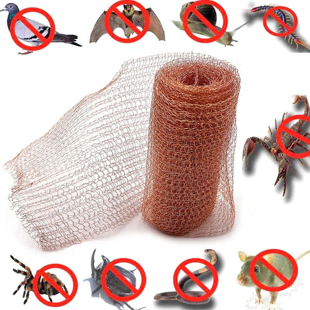 3/4m Pure Copper Soffit Mesh Anti-snail Rat Rodent Slug Snail Control Blocker Netting Protceted Plant Garden Pest & Rodent Net