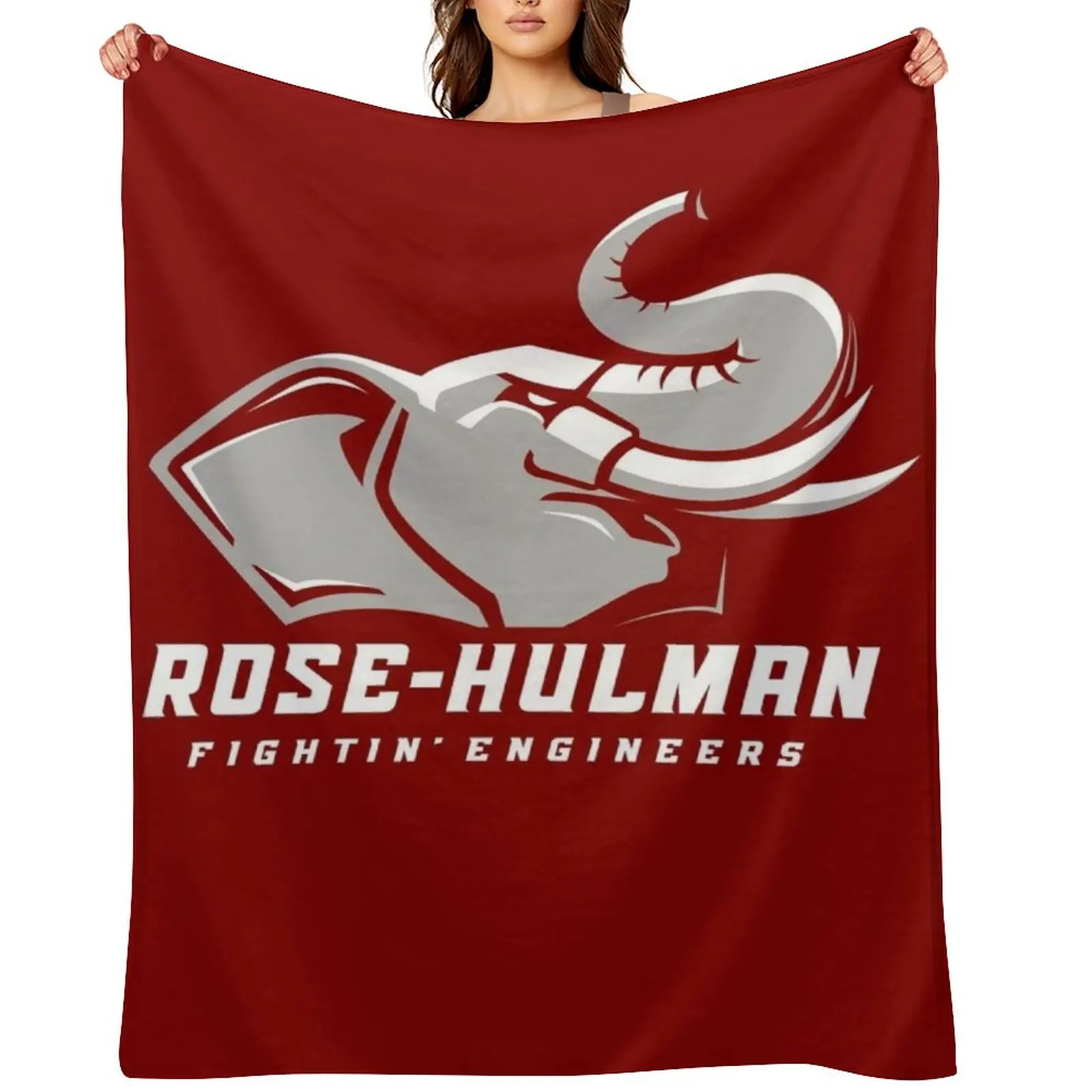 

The Rose Hulman Fightin' Engineers Throw Blanket Decorative Sofa Beautifuls Thermal Blankets
