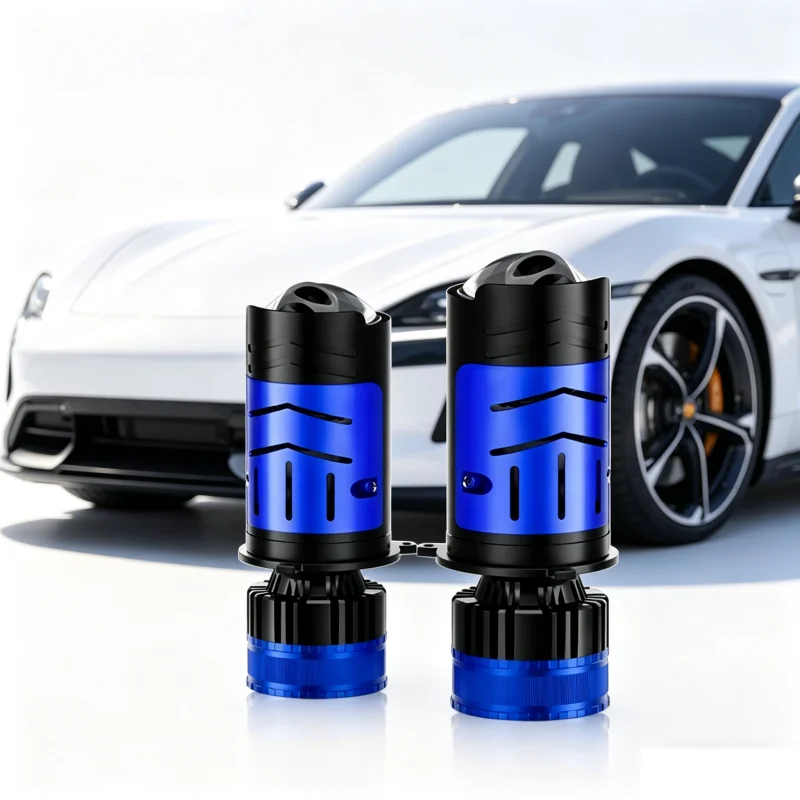 

180W H4 LED Mini Projector Lens 6000K High Low Beam H4 Solenoid Turbo Fan Auto Headlamp Super Bright 12V 24V For Car/Motorcycle