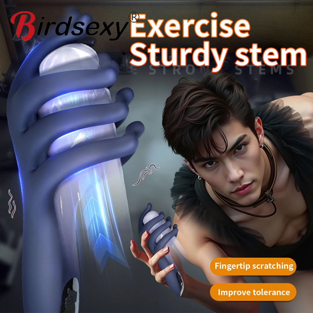 حشفة تحفيز المدرب هزاز الرجال القضيب تأخير التمارين تحفيز الاستمناء مدلك تهتز التحمل التدريب لعبة الجنس