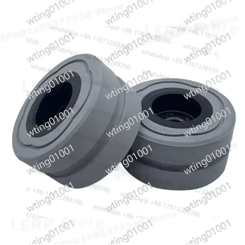 for SCM Edge Banding Machine 10 Pack Feed Pressure Rollers Durable Rubber Coated Wheels 48x8x25mm High Precision Replacement