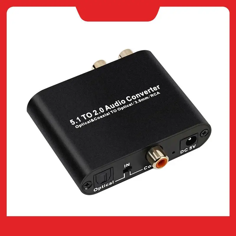5.1CH To 2.0 Stereo Digital Audio Converter DTS/AC3 For DOLBY Decoding SPDIF Input To 5.1 Decoder SPDIF Coaxial To 3.5MM