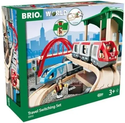 

World 33512 42-Piece Travel Switching Train Set and 33772 50-Piece Special Track Pack