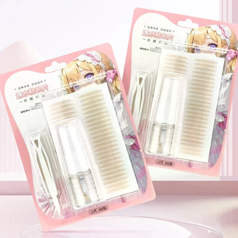 Niewidoczne naklejki na powieki, koronkowe paski do liftingu powiek, taśma do powiek, naklejki samoprzylepne, narzędzia do taśmowania powiek.