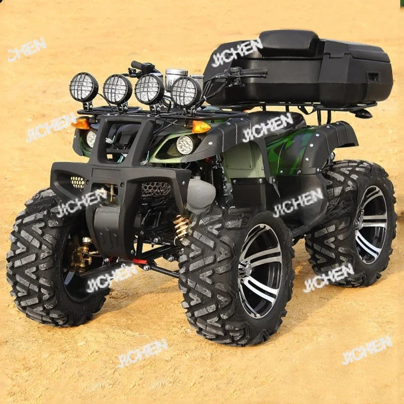 ZQT Вездеходный четырехколесный квадроцикл Big And Small Bull с полным приводом, универсальный вал, внедорожный мотоцикл