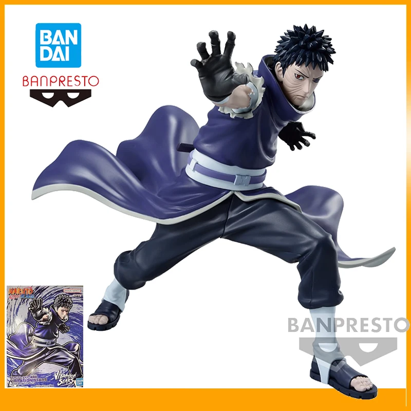 

Оригинальные Bandai Banpresto Naruto Vibration Stars Uchiha Obito, аниме-фигурки, модель, коллекционная фигурка, украшение, подарочная игрушка