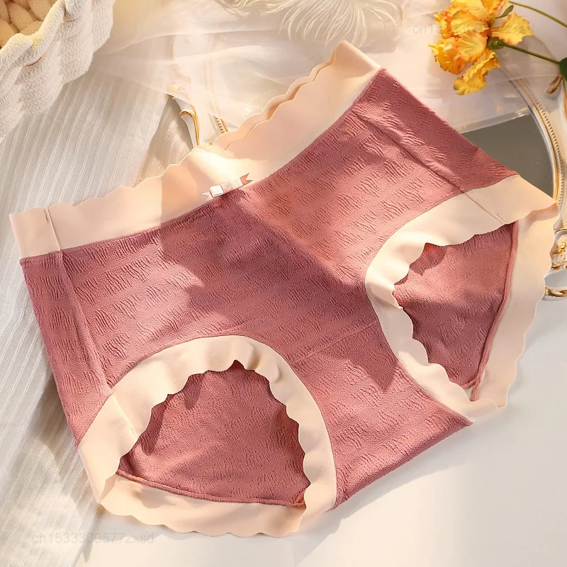 شاومي مشروط القطن سلس الملابس الداخلية ، اليابانية فقاعة السراويل ، الحرير المضادة للبكتيريا الملابس الداخلية ، منتصف الخصر تنفس ، الحلو الدانتيل