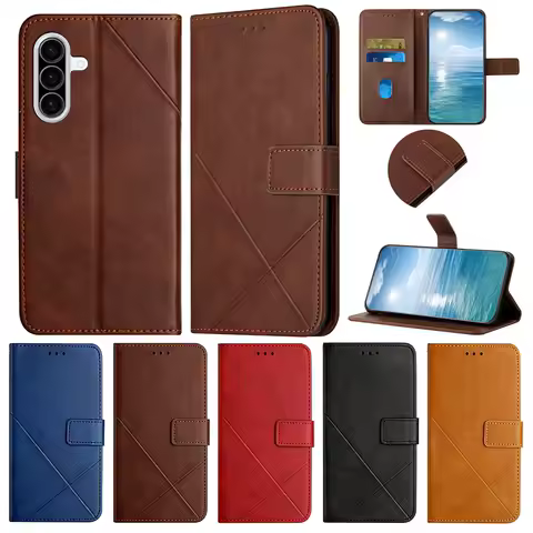 Classic Flip Case For Samsung Galaxy A03S A04 A04S A05S A12 A21 A22 A32 A33 A42 A52 A53 A72 A73 M13 M23 M32 Leather Wallet Cover