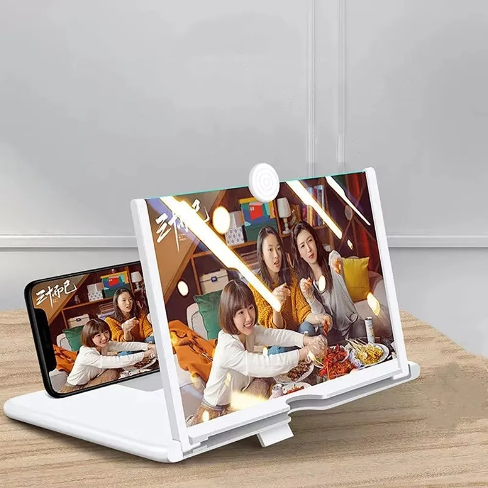 

Portable 10/12inch Mobile Phone Screen Amplifier 3D HD Folding Screen Magnifier Video Cinema Projection Stand Bracket