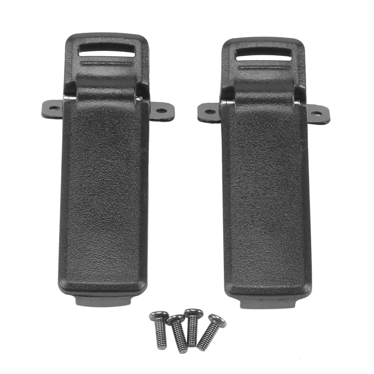 2Pcs Walkie Talkie Spare Part Back Belt Clip for Baofeng 2-way Radio UV5R For Baofeng intercom UV5R / 5RA / 5R + / 5RB /