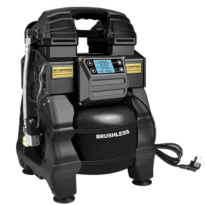 

Brushless Inverter Conversion Air Compressor Portable Oil-free Silent Air Pump Wood Spray Paint Air Compression Tank Blast Pump