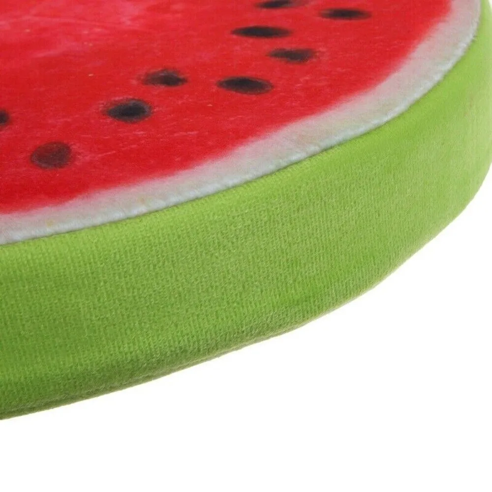 Creative Round Fruit Pillow Simulation Fabric Throw Pillow Inner Fruit Slice Print Pillow Home Lounge