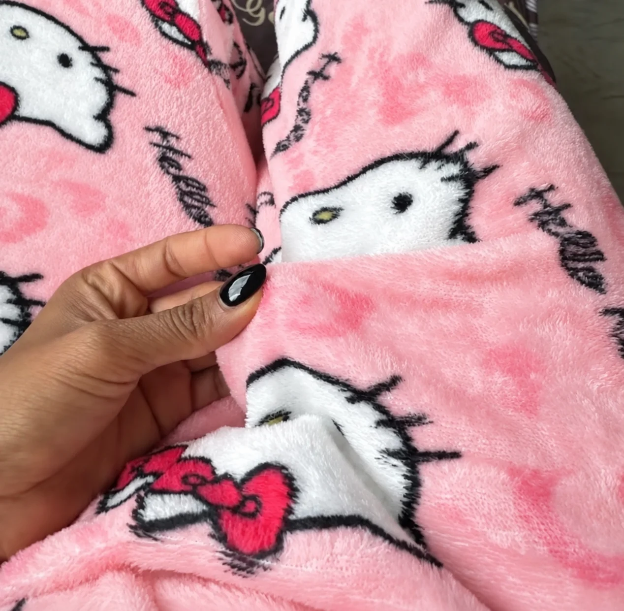 Hello Kitty Cartoon Pyjamahose Damen Y2K Anime Schlafanzug Paar Heim-Lounge-Hose Bequeme Lässige Nachtwäsche – Detail 5