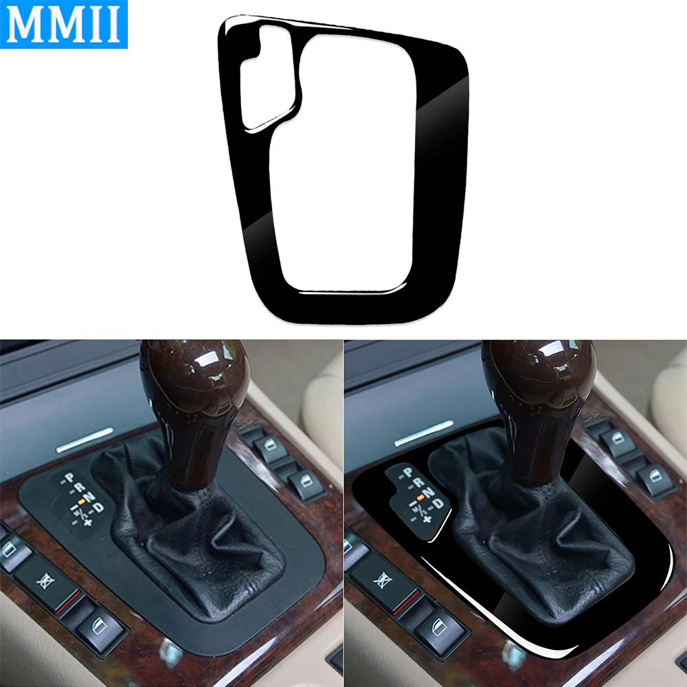 

For BMW 3 Series E46 1998-2005 Piano Black Gear Shift Panel Decorative Cover Car Interior Retrofitting Accessories Sticker