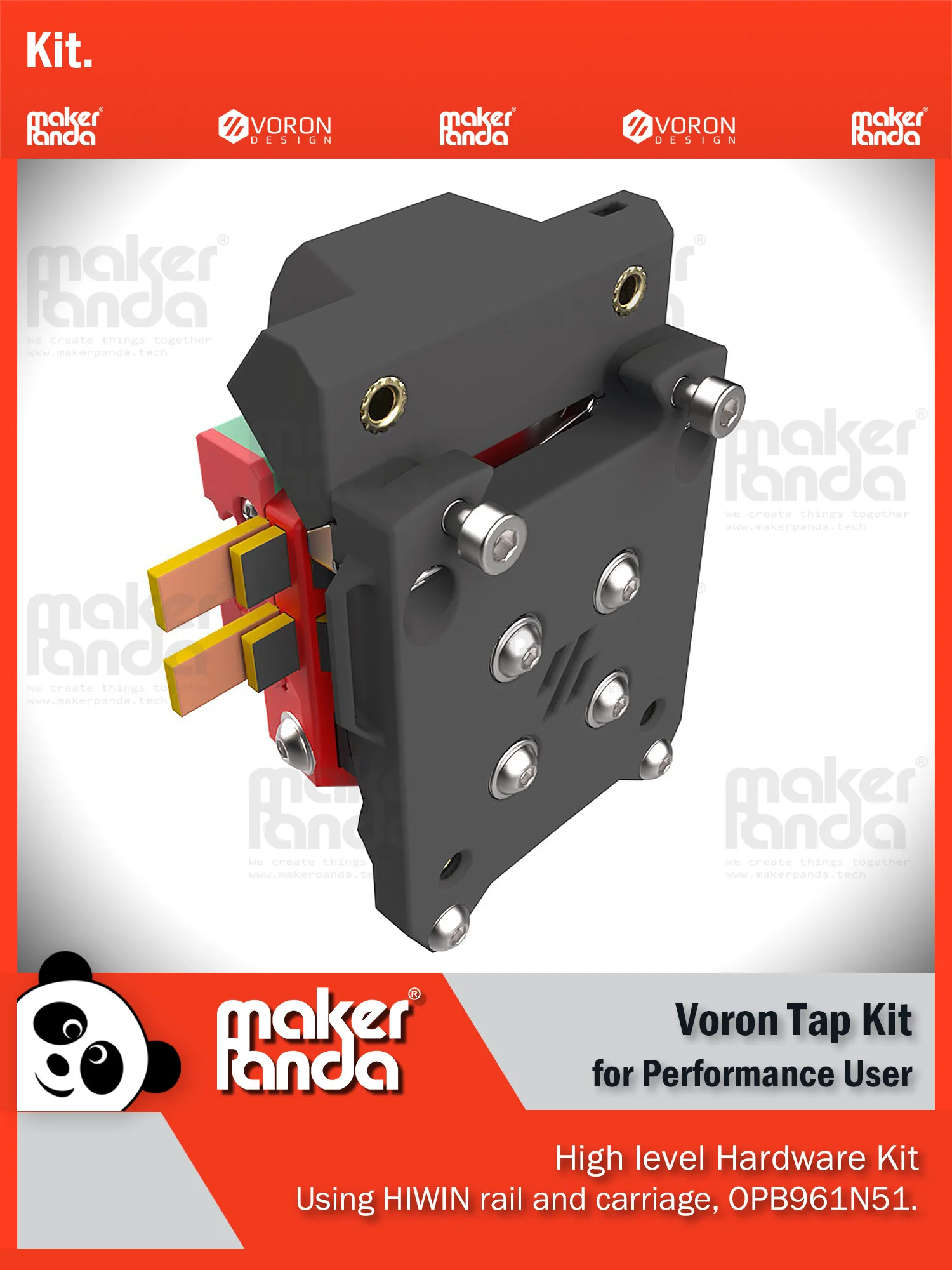 

makerPanda Voron Tap Kit RC8 Including OPB 961N51 Optek ABS+ Printed Parts Optional