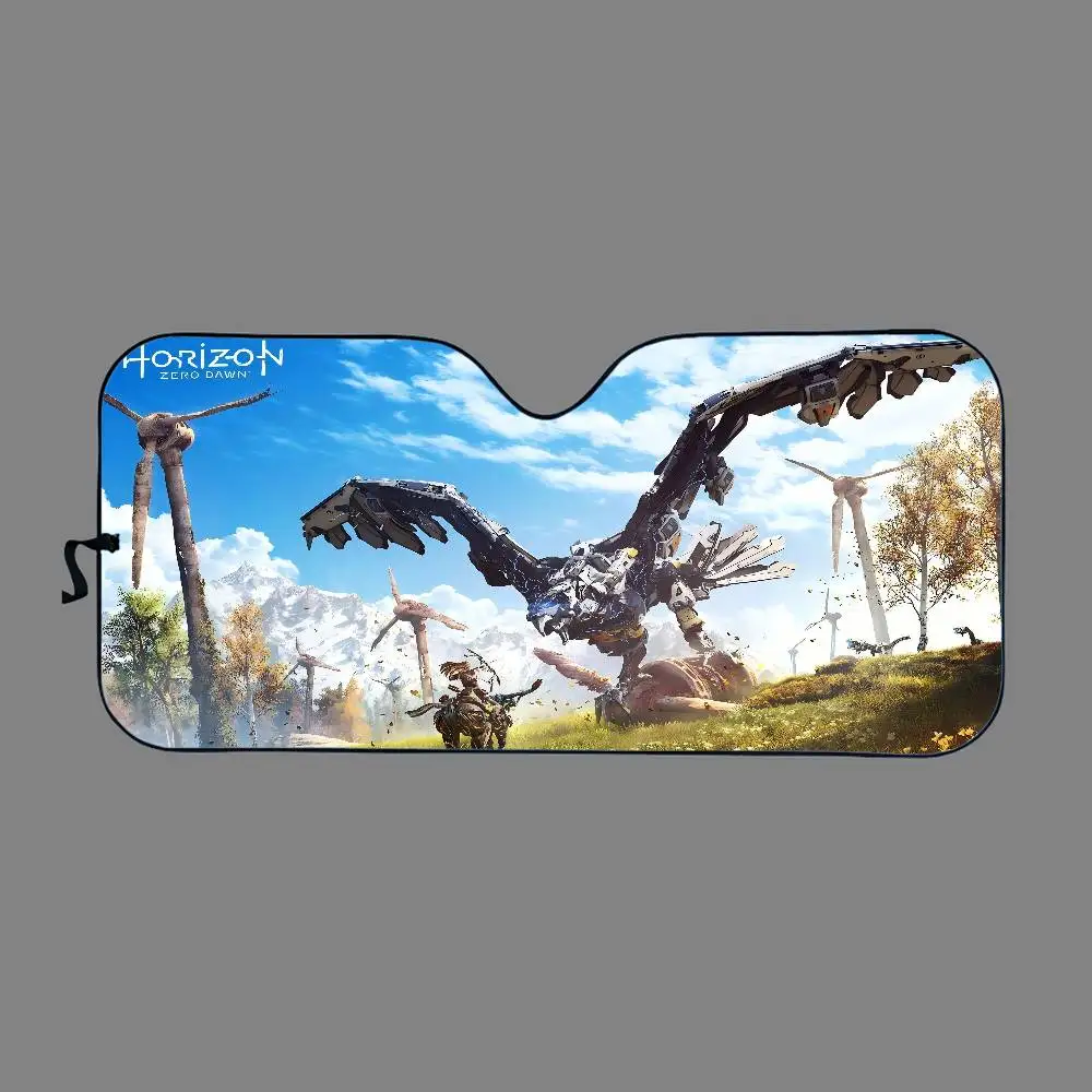 H-Horizon Z-Zero D-Dawn زجاج سيارة الشمس الظل طوي سيارة الجبهة يغطي مظلة السيارة لملحقات السيارات كتل الأشعة فوق البنفسجية