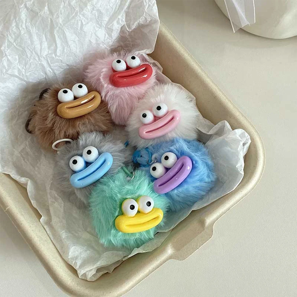 

Sausage Mouth Funny Clown Keychain Plush Big Mouth Plush Pendant Plush Doll Pendant Sausage Mouth Keyring Key Ring Holiday Gifts