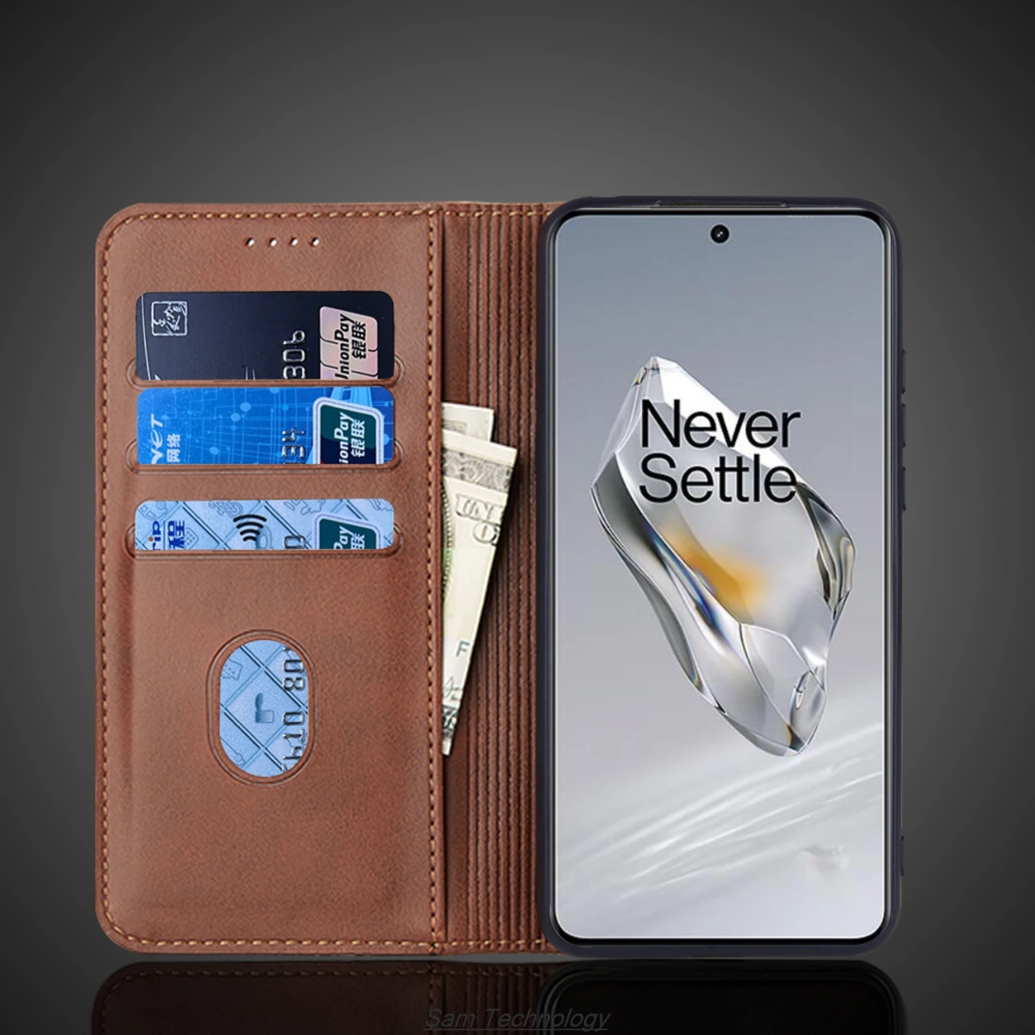 Magnetic attraction Leather Case for Oneplus 12 1+ One Plus 12 Holster Flip Cover Case Wallet Phone Bags Fundas Coque