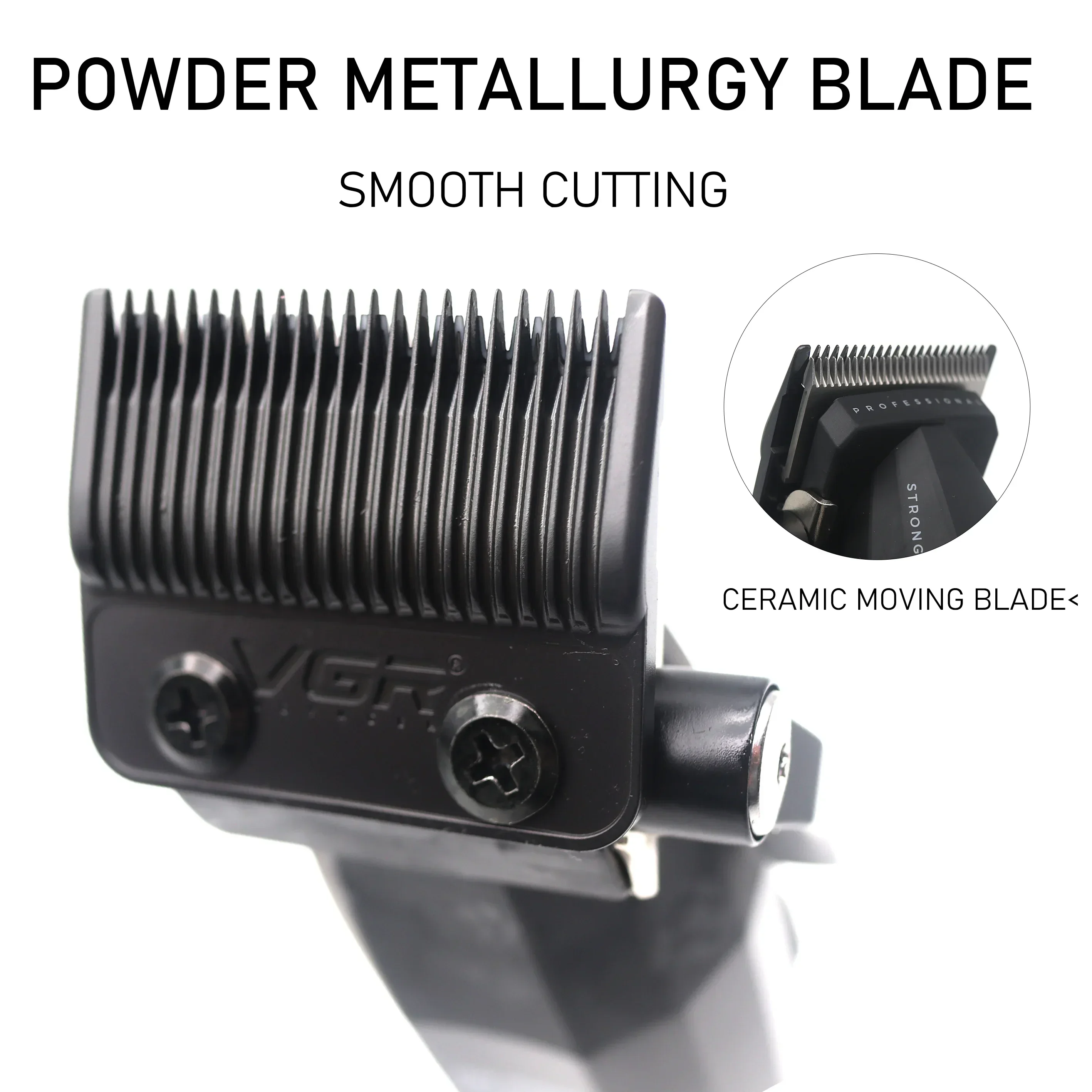 Professional Hair Clipper VGR V-003 9000 RPM Ceramic Blade Full Metal Wireless Electric USB Interface Men's Barber Machine