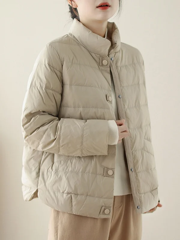 

Легкое хлопковое тюлевое женское модное зимнее пальто Sli с тонким воротником-стойкой, хлопковая верхняя одежда