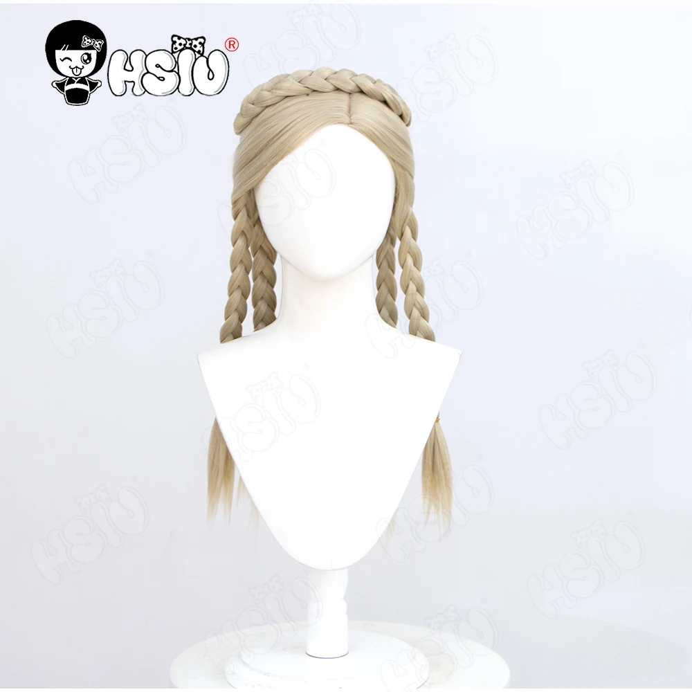 Vera Nair Cosplay Pruik Hsiu 50Cm Grijs Goud Lang Haar Hittebestendige Synthetische Pruik + Pruik Cap Spel Identiteit V Vera Nair Cosplay Pruik