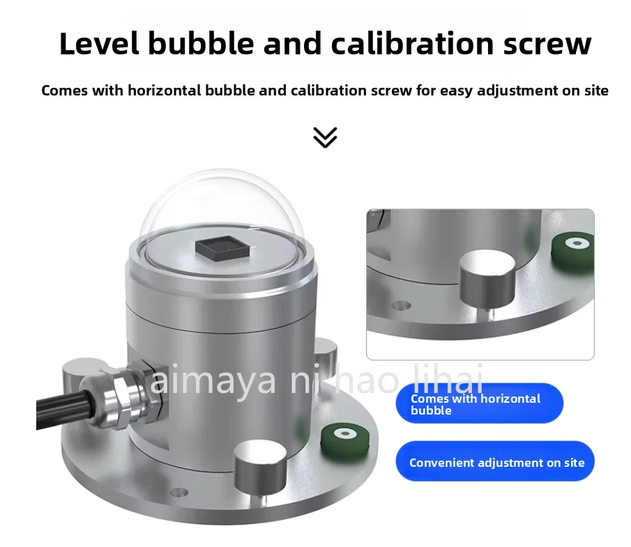 Total solar radiation sensor Transmitter Reflected light intensity Radiometer Photoelectric solar radiation measuring instrument