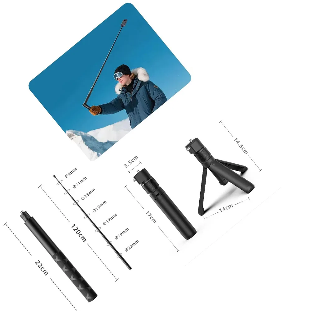 

Camera Rotating Handle for DJI OSMO 360 Sport Camera for Insta360 X4 X5 Selfie Stick Handle