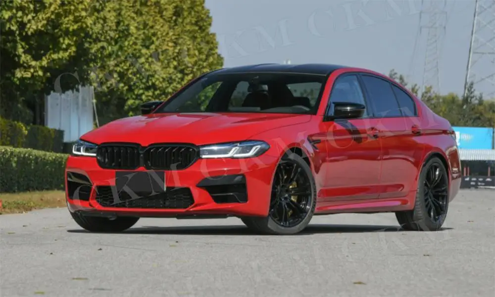 

2-Slat Gloss Black Front Kidney Grill For BMW 5 Series G30 G38 F90 M5 2020 2021 2022 Front Bumper Racing Grille Hood