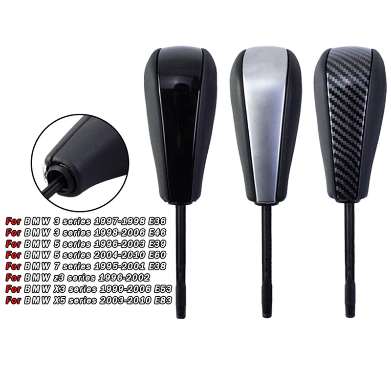 

Automatic Gear Shift Knob for BMW E36 E38 E39 E46 E53 E60 E83 Z3 - Modified Shifter Handle, Durable Car Cockpit Accessories