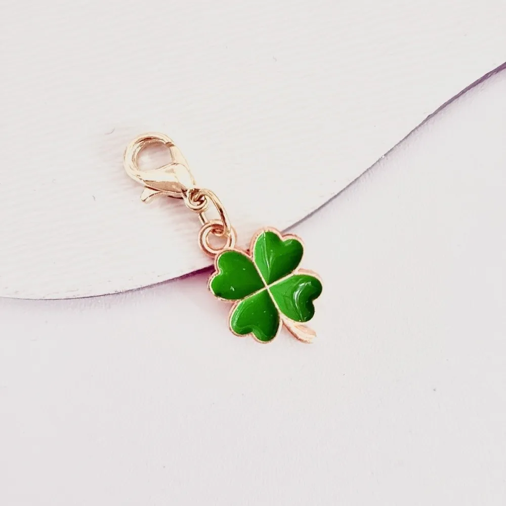 Funny Good Luck Lucky Clover Keychain Friendship Cute Bag Hanging Ornaments Four Leaf Clover Pendant Key Decor
