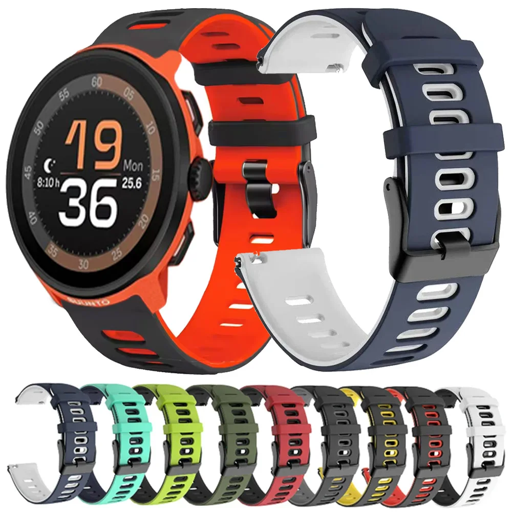 22mm 20mm Silikonarmband für Suunto Vertical 2 1/Run/Ocean/Race S 2 1 Sportarmband für COROS PACE Pro-3/APEX 4 42mm Armband