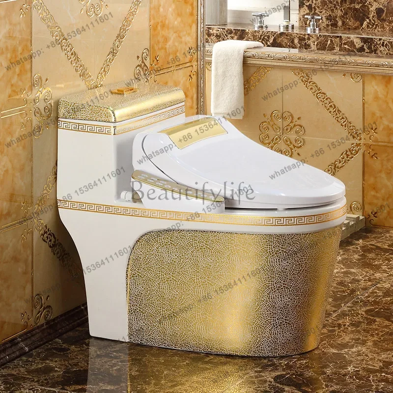 ls18European toilet golden smart toilet cover instant toilet cover full automatic cleaning and drying