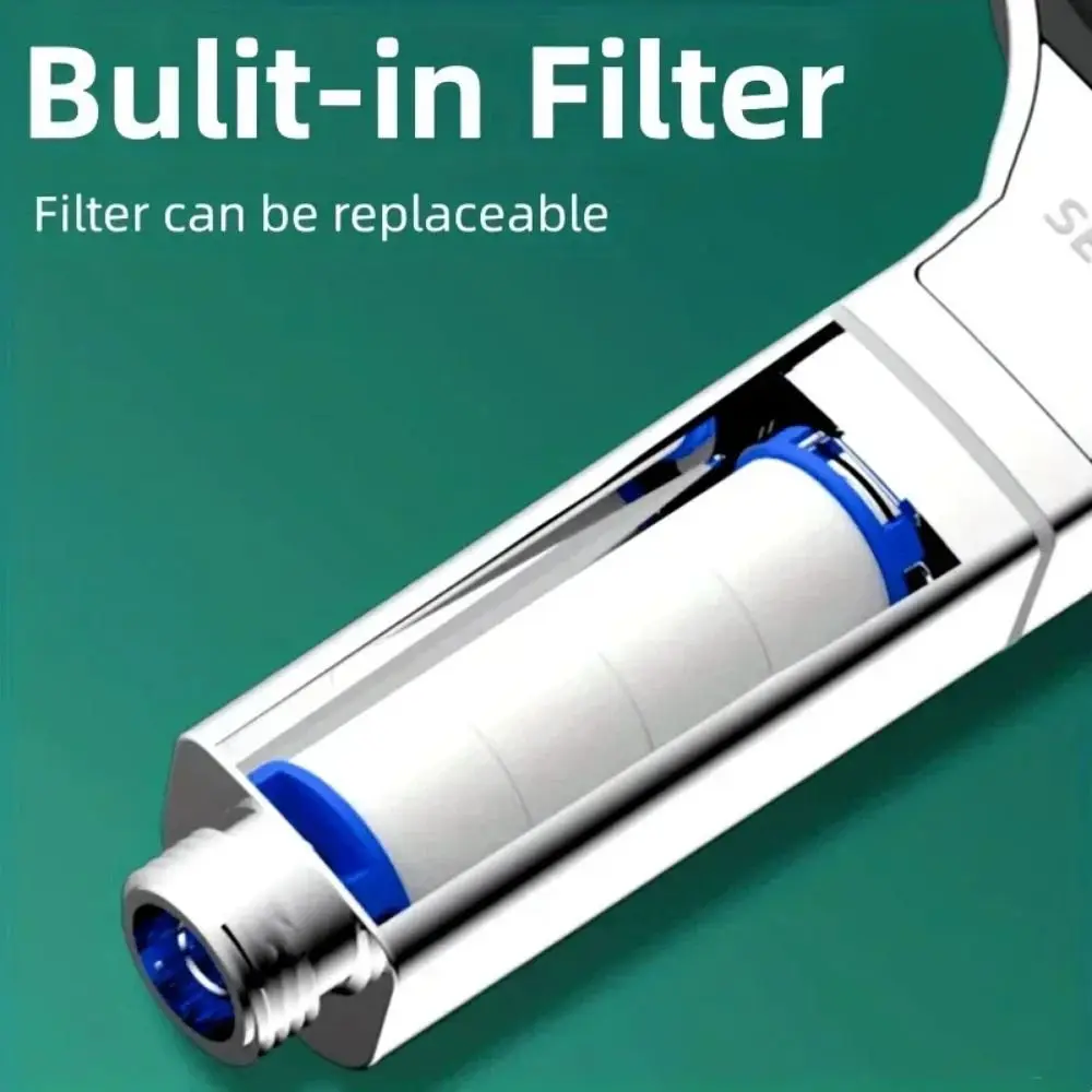 

Большая панельная насадка для душа высокого давления, квадратная насадка для душа 13 см, 3 режима, экономия воды, инструмент для душа в ванной комнате, домашний душ