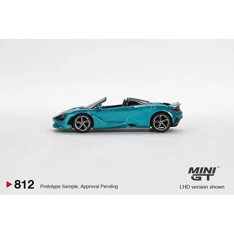 Pressa MINIGT 812 1:64 750S Spider Belize Blue Diecast Model Collection Toys