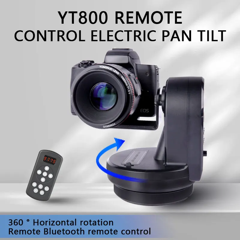 ZIFON YT-800 Rotation Panoramic Stabilizer Remote Control Pan Tilt Electric Motorized Tripod Head For Phones Mirrorless Cameras