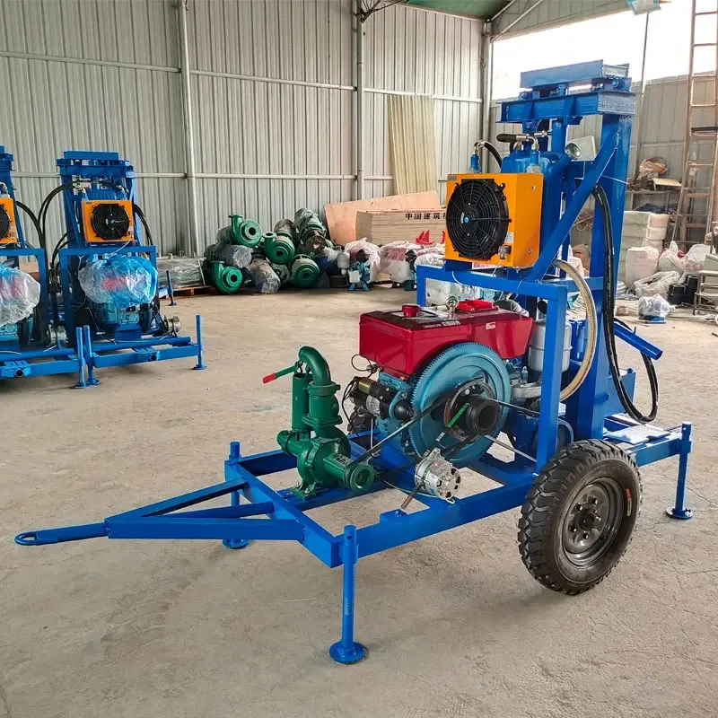 China Factory Manufacturer Portable Water Well Drilling Rig For Accessing Underground Water Sources Within 200M