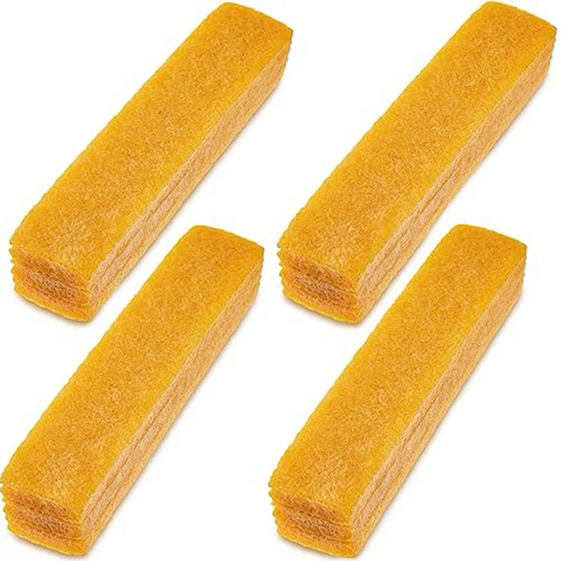 4-Piece Sandpaper Cleaning Rod Set,8-Inch Long Abrasive Cleaning Rod Suitable For Dirt, Debris,Cleaning Sanding Machines Yellow