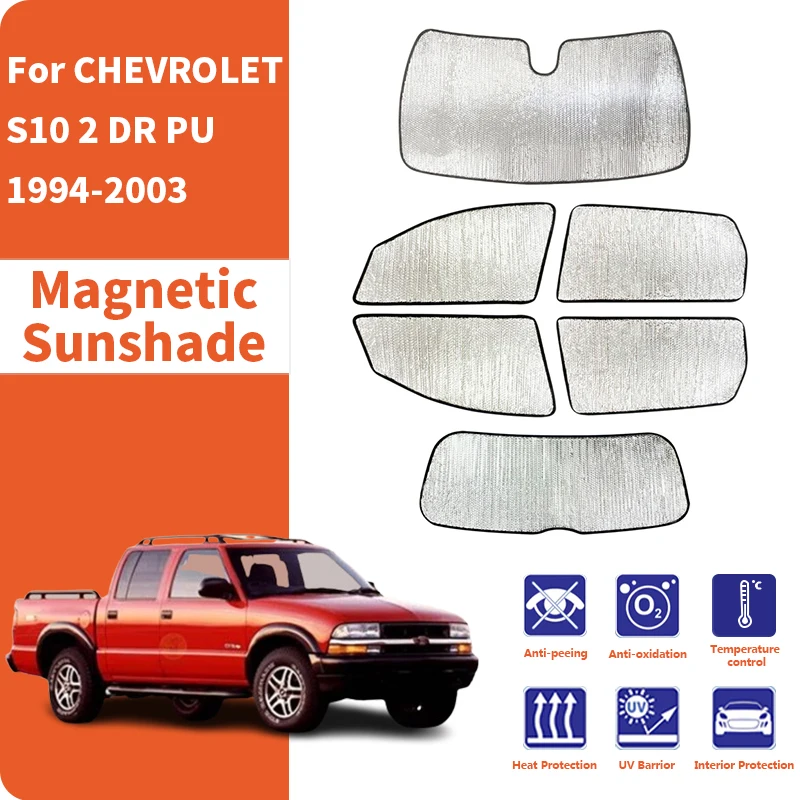 

Custom Car Window Sunshade Anti-UV Car Sun Window Visors Sunshade Covers Accessories For CHEVROLET S10 2 DR PU 1994-2003