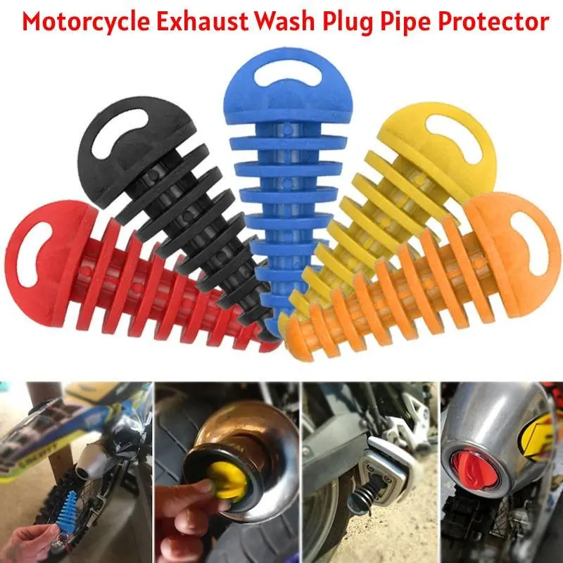 Motorrad Auspuff Waschen Stecker Rohr Schutz Endrohr Gummi Entlüfter Stecker Abgasschalldämpfer Waschen Stecker Dirt Bike Motocross