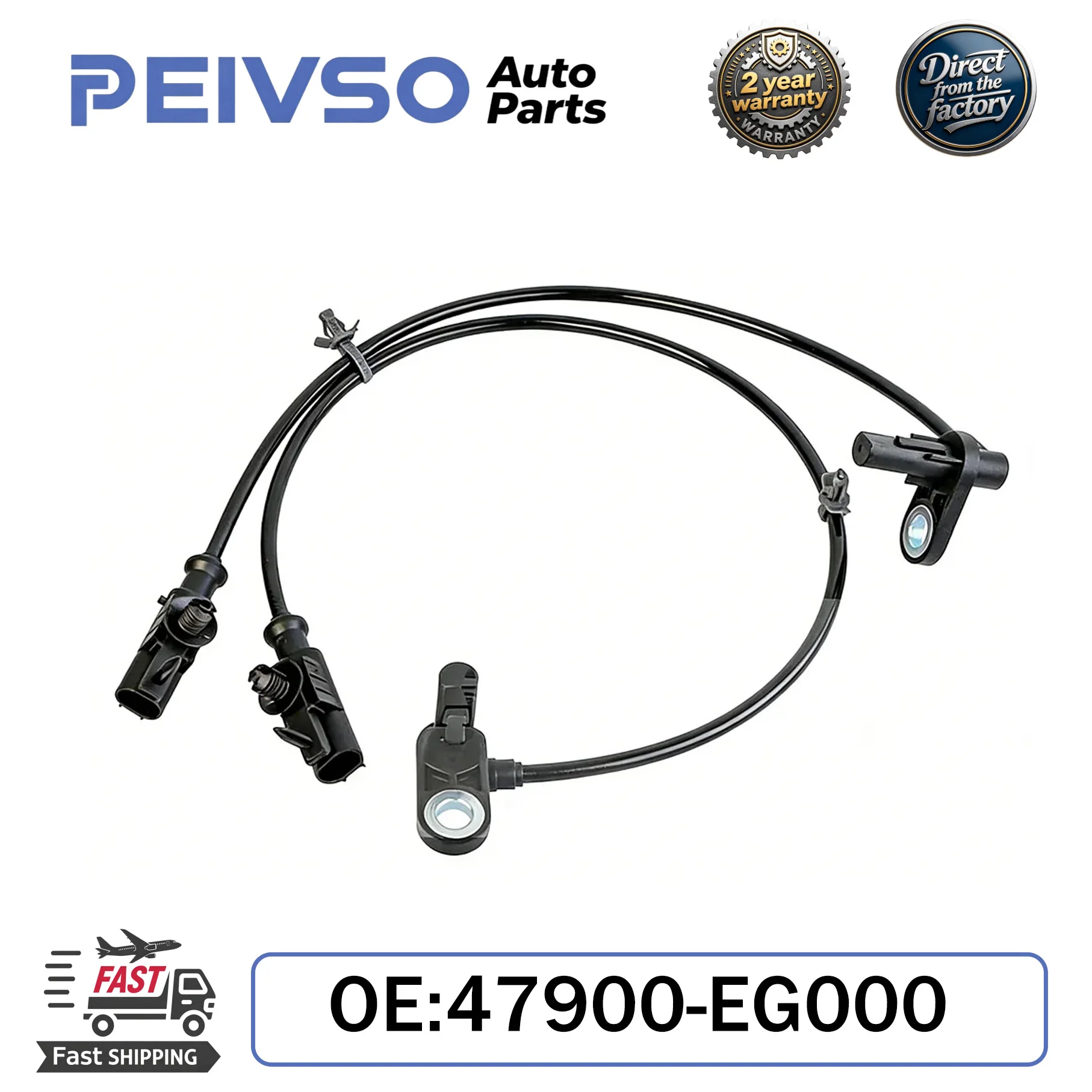 

High quality 47900-EG000 Rear LH/RH ABS Wheel Speed Sensor For Infiniti G25 G35 G37 M35 M45 Q40 47900EG000 0265007714