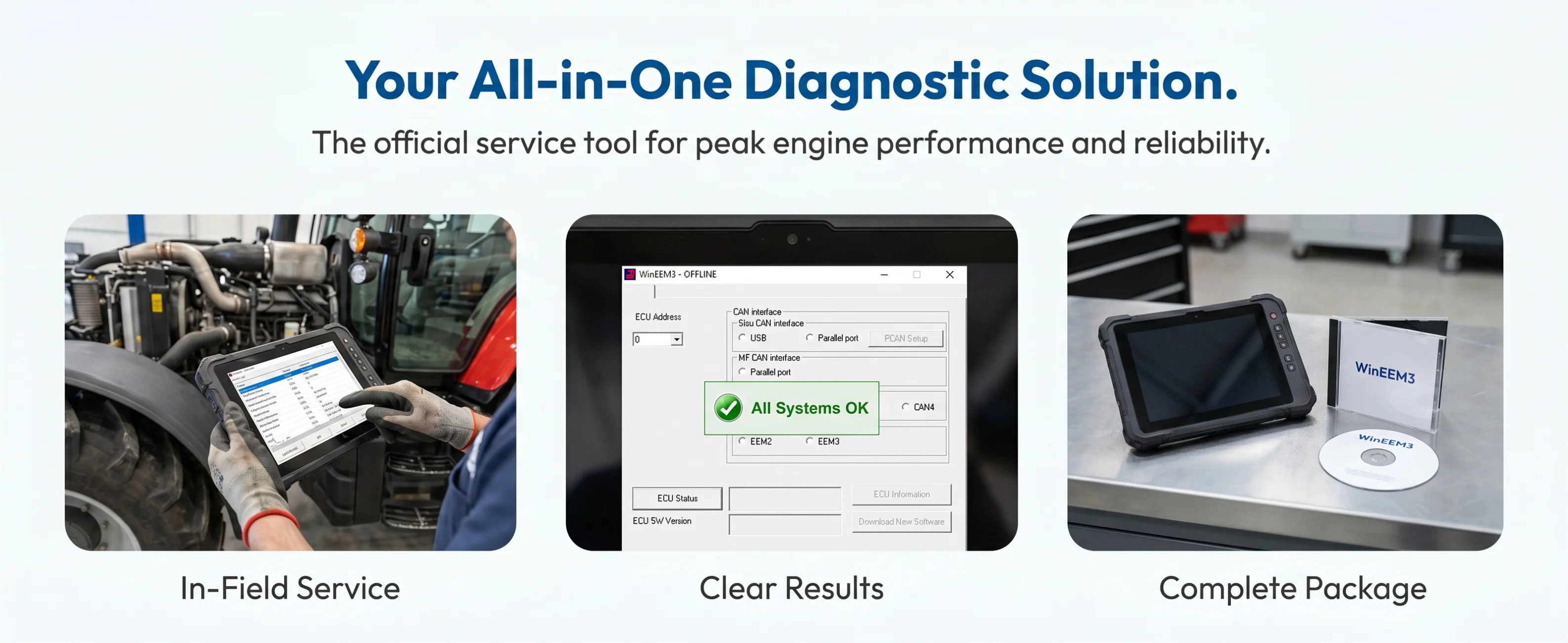 TruckEPC3 AGCO SISU Power WinEEM3 Service Tool 1.2.1.1 (WinTest) CD