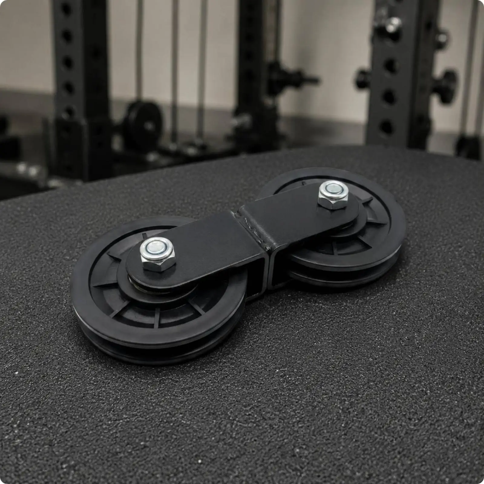 Adjustable Fitness Pulley System Double Wheel Gym Component Pulley Kit for Home Exercise Machine Rack