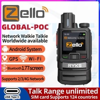 Zello 4G Android LTE 2G 3G GSM Poc Network Two Way Radio Long Range Walkie Talkie with Sim Card